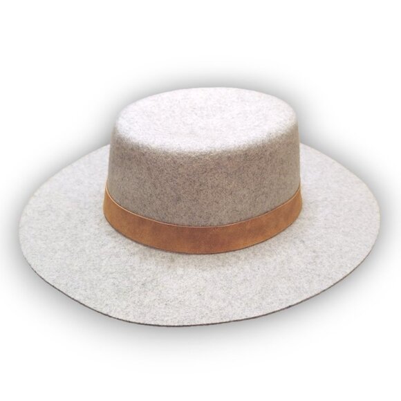 Wyeth Heather Gray Felted 100% Australian Wool River Stiff Brim Hat main image 6